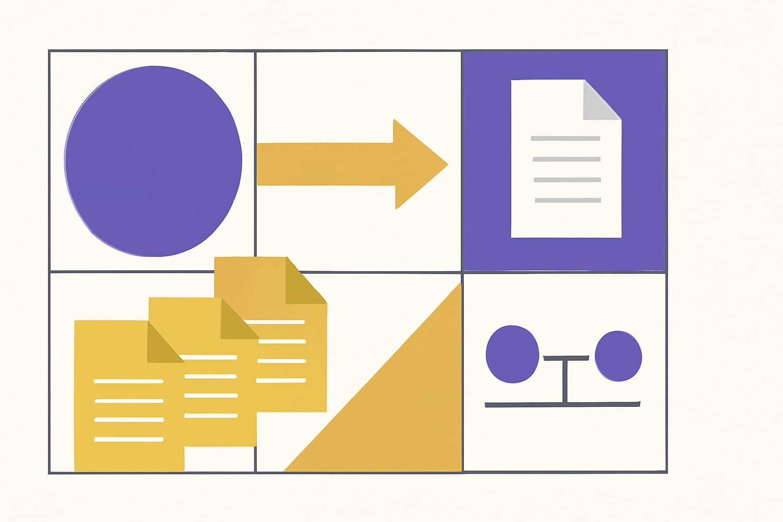 Editorial illustration in bauhaus-grid style depicting Bulk Data ndjson files fanning into a unified reference index with REST fallbacks